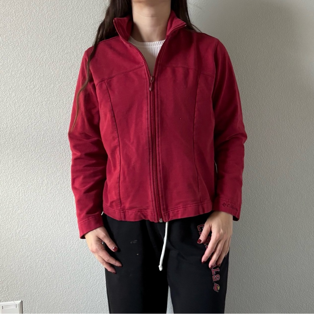 Vintage Columbia red zip up jacket